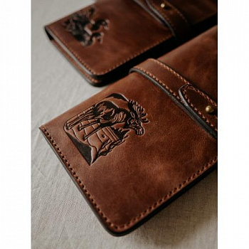 Портмоне (Коричневый, Лось)