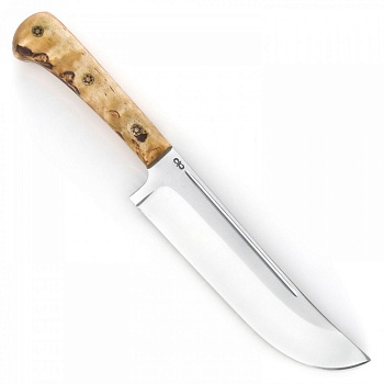 Нож разделочный "Пчак-Н" ЦМ, карельская береза, 95х18