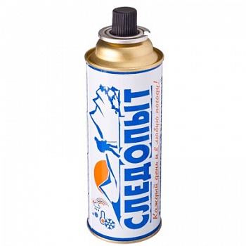 Газ для порт. плит "СЛЕДОПЫТ", метал. баллон, 220гр. цанг. (всесезонный) Корея