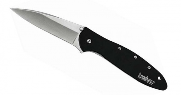 Нож Leek K1660SWBLK черн рукоять клин стоунвош