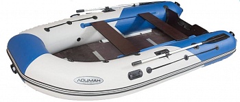 Лодка Лоцман М-330 (киль+слань) белая/синяя