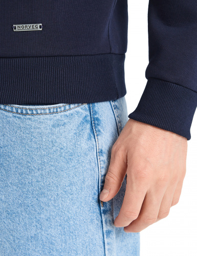 СВИТШОТ NORVEG COTTON ТЕМНО-СИНИЙ