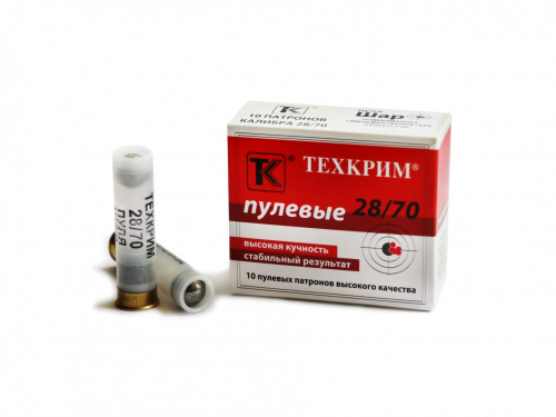 Патрон к.28х70 пуля шар Техкрим 1уп/10шт