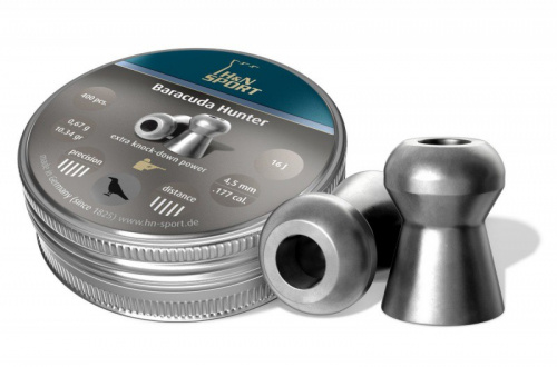 Пульки HN Baracuda Hunter кал. 4,5 мм, 0,68 г (400 шт./бан.)