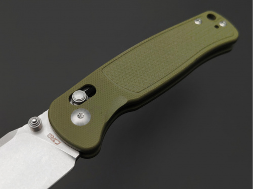 Нож CJ1943-GN Shale складной, рукоять зеленая G10,клинок стоунвош, сталь AR-RPM9