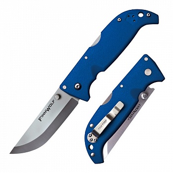 Нож складной CS_20NPLUZ Finn Wolf Blue -  сталь AUS 8A, рукоять пластик, замок t