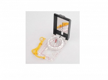 Компас складной с зеркалом, прозрачный. 75х52 мм, 43 г, 3114