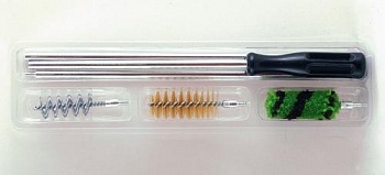 Набор для чистки к.16 шомпол мет-пластик 3 ерша в пласт пенале имп.