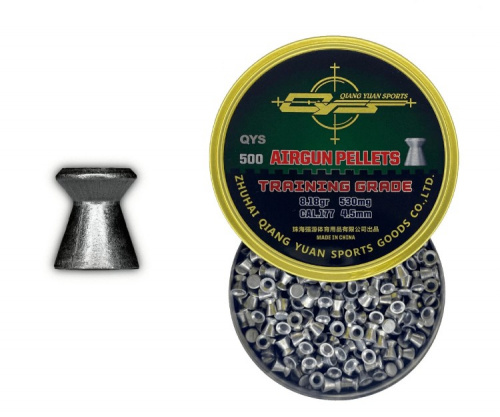 Пуля пневм. Qiang Yuan "Training",для винт., 4.5 мм, 0,53 гр. (500 шт.)