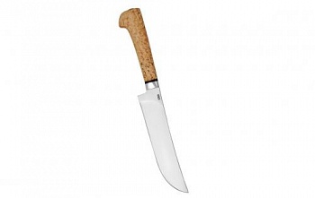 Нож разделочный "Пчак" карельская береза, алюминий, 95х18