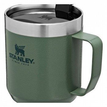 Термокружка STANLEY Classic с ручкой 0,35L (10-09366-005) зелёная