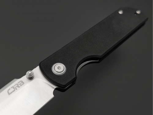 Нож CJ1937-BK Nova складной, рукоять чёрн. G10,клинок сатин, сталь AR-RPM9