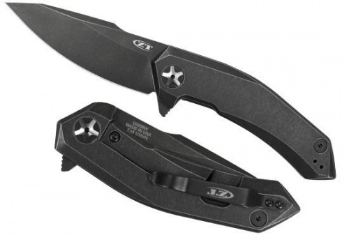 Нож складной K0095BW - титан,  блэквош, сталь S35VN