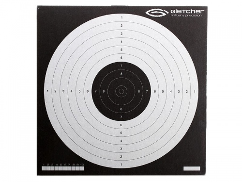 Мишень Gletcher 17*17 Большая инверсная 1уп/50шт
