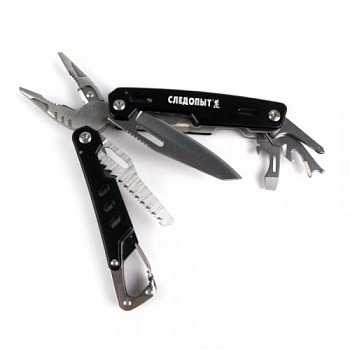 Мультитул (плоскогубцы) "СЛЕДОПЫТ-EXPLORER", 105х42х18 мм, 11 предметов, в чехле