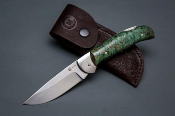 Нож Клык,складной ст.VG.стабил.карел.береза