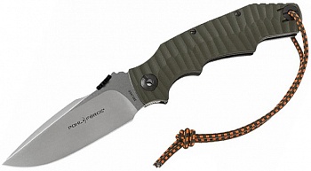 Нож PF1060 Alpha Four Tactical -  складн., сталь D2, рук-ть Zytel зелен., чехол