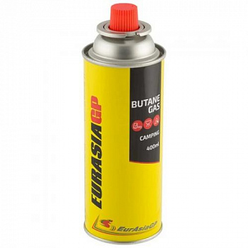 Газ в баллоне для портативных приборов EurAsiaGP цанговый всесезонный 400мл,195г