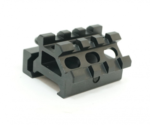 Кронштейн UTG Picatinny на Weaver быстросъемный повышаюший h=20мм + 3 слота под