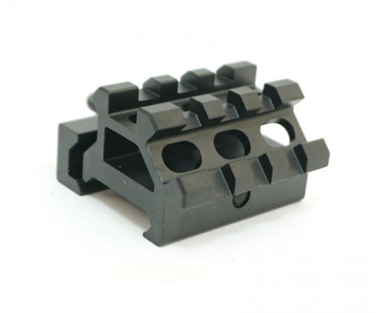 Кронштейн UTG Picatinny на Weaver быстросъемный повышаюший h=20мм + 3 слота под