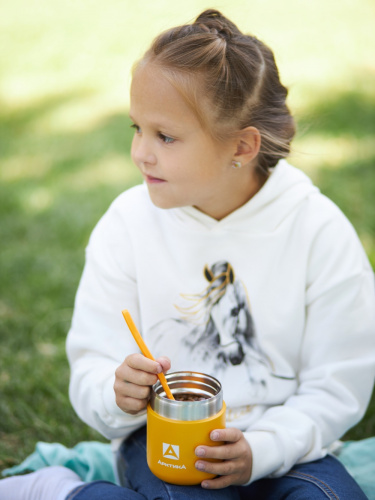 Термос-бочонок вакуумный для еды "Арктика"  411-280 (жёлтый)