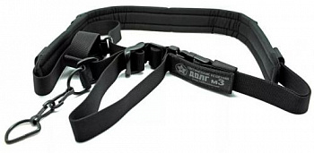 Ремень оружейный ДОЛГ м3 (черный) охотничий