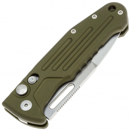 Нож FFX-503SP OD SMARTY AUTO TACTICAL SPEAR -автомат., зелен. алюм. рук-ть, стоу