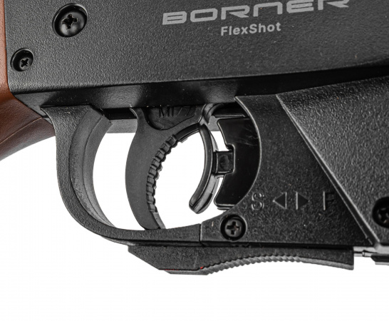 Винтовка пневм. Borner FlexShot, Brown cal. 4,5 мм, 3Дж. (multi-pump)