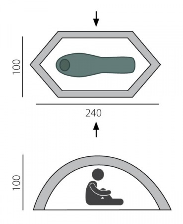 Палатка Bike base Alu BTrace (Зеленый)