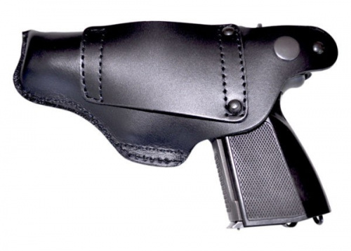 Кобура поясная полузакрытая кожаная под ПМ ПК-14/1