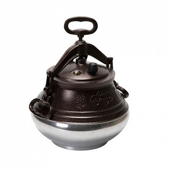 Афганский казан на 12 литров с ручками двухцветный