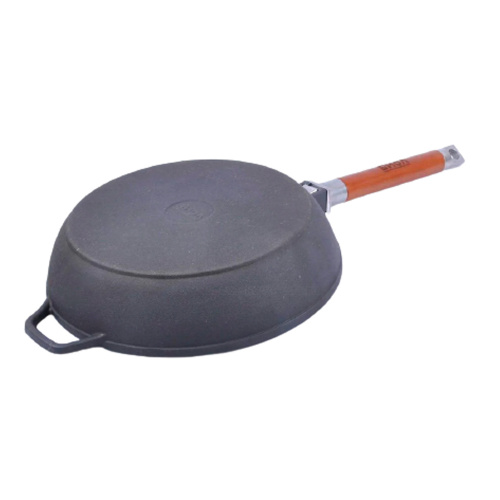 Сотейник чугунный 240 с/ дер.ручка БИОЛ арт.0324