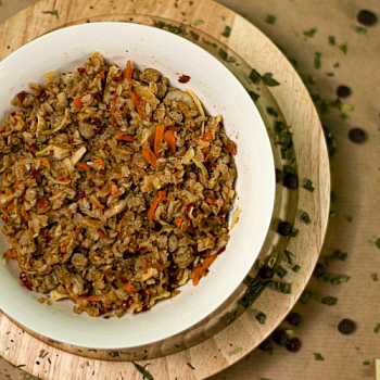 Гречка с грибами в соусе со сливочным вкусом, 80 г