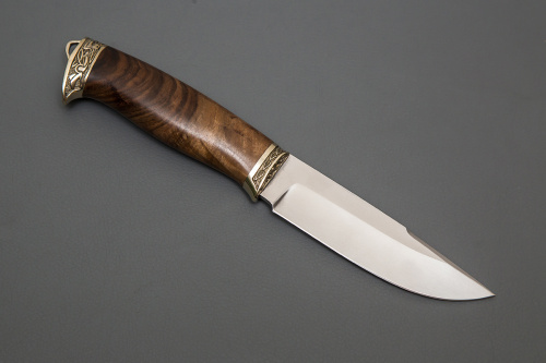 Нож Соболь, ст. D2, литье,орех(кап)