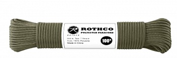 ШНУР POLYESTER PARACORD 50 FT / OLIVE DRAB