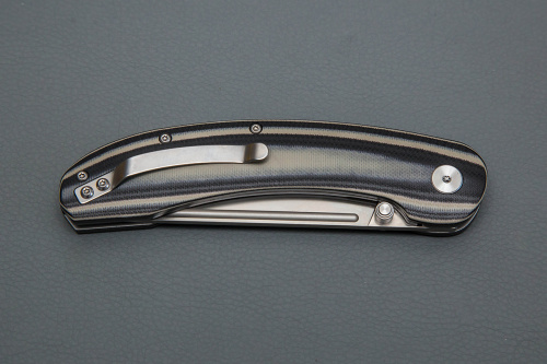 Нож Тунгус, складной ст.VG10, рук.G10 (черно-серая)