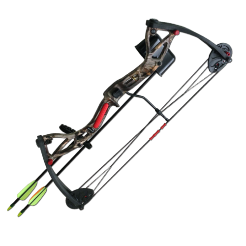 Лук детский блочный "Аякс" в комплектации, полочка Whisker (17-26" 7-13кг) Камуф