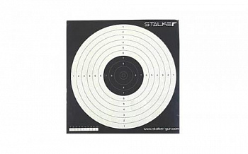 Мишень для пневматики логотип STALKER №17 170х170 мм, картон 280 г/м (50шт/уп)
