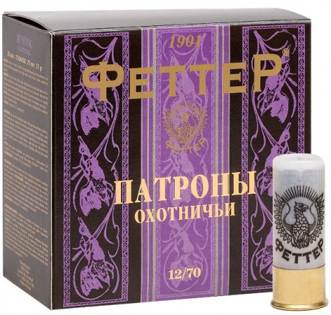 Патрон к.12х70 №2 ФЕТТЕР 32гр Пыж-контейнер 1уп/25шт