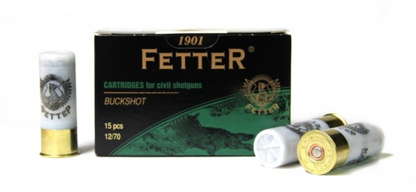 Патрон к.12х70 картечь 5,6 ФЕТТЕР 32гр 1уп/15шт