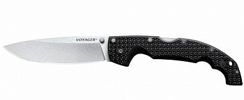 Нож CS_29AB Voyager Large Drop Plain Edge -складн, клинок AUS10, рук-ть черн Gr Нож CS_29AB Voyager Large Drop Plain Edge -складн, клинок AUS10, рук-ть черн Gr