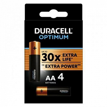 Батарейка LR 6 Duracell Optimum 4xBL