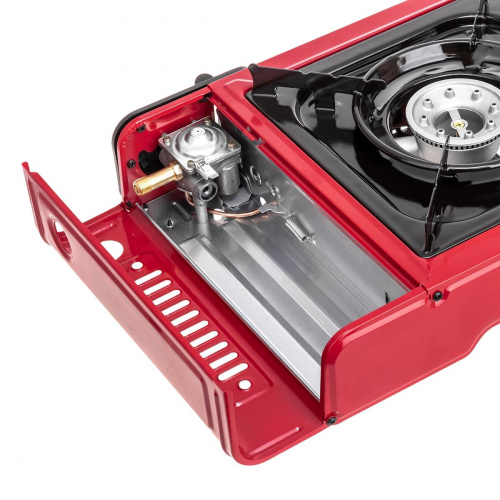 Плита газовая портативная в кейсе с переходником (HS-BDZ-168C) Helios