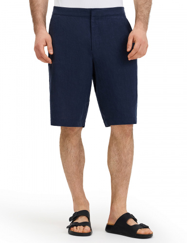 ШОРТЫ NORVEG LINEN МУЖСКИЕ CASUAL ЦВЕТ ТЕМНО-СИНИЙ,