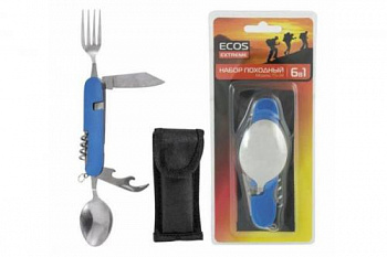 Набор походный 6 в 1 ECOS TS-34 синий