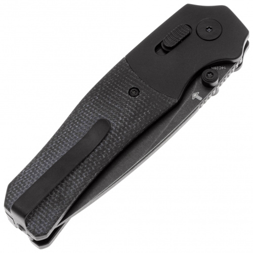 Нож QS157-A2 Vault -складной, рук-ть черн. алюм./черн. микарта, черн. клинок 14C