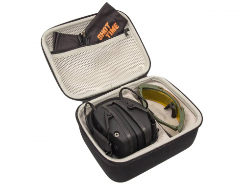 Кейс ShotTime Eva для наушников со склад оголовьем и очков 215х175х108