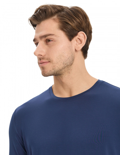 ЛОНГСЛИВ NORVEG BAMBOO ТЕМНО-СИНИЙ