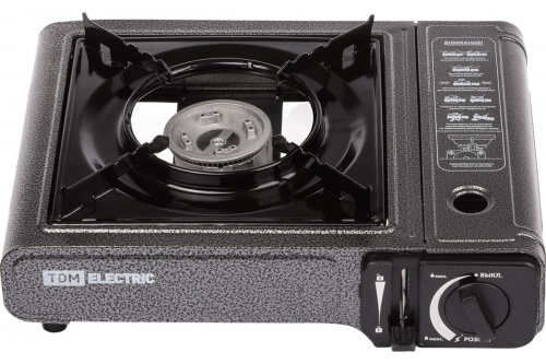 Плитка газовая портативная туристическая TDM ГП-1Т 1 конф., кейс