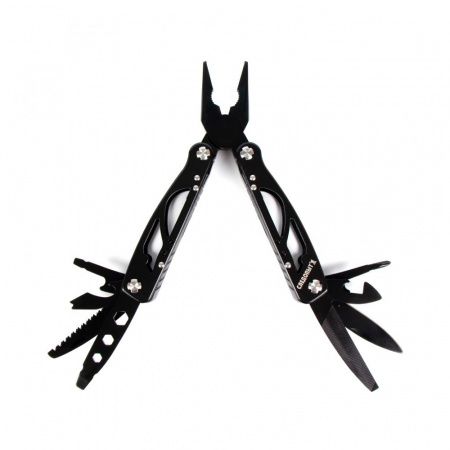 Мультитул (плоскогубцы) "СЛЕДОПЫТ-HEADWAY", 105х45х16 мм, 11 предметов, в чехле,